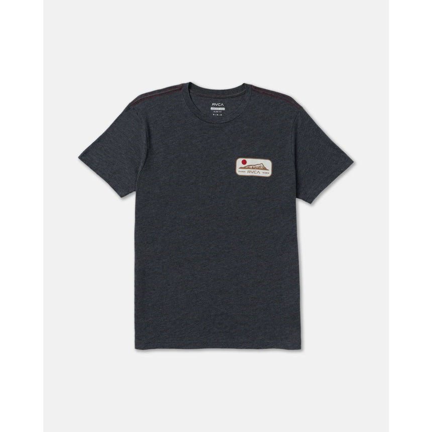 RVCA RVCA Men's Island Time Short Sleeve Shirt - Black Black S Mens T-Shirts
