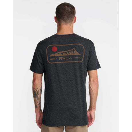 RVCA RVCA Men's Island Time Short Sleeve Shirt - Black Black S Mens T-Shirts
