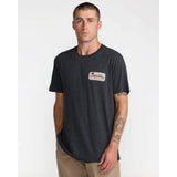 RVCA RVCA Men's Island Time Short Sleeve Shirt - Black Black S Mens T-Shirts