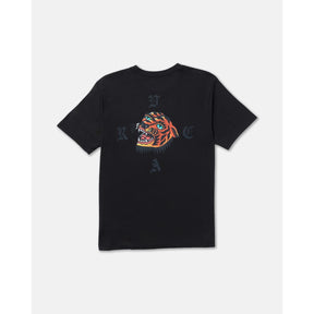 RVCA RVCA Men's Kaleb Tiger Short Sleeve Shirt - Black Black S Mens T-Shirts