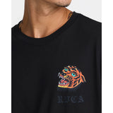 RVCA RVCA Men's Kaleb Tiger Short Sleeve Shirt - Black Black S Mens T-Shirts