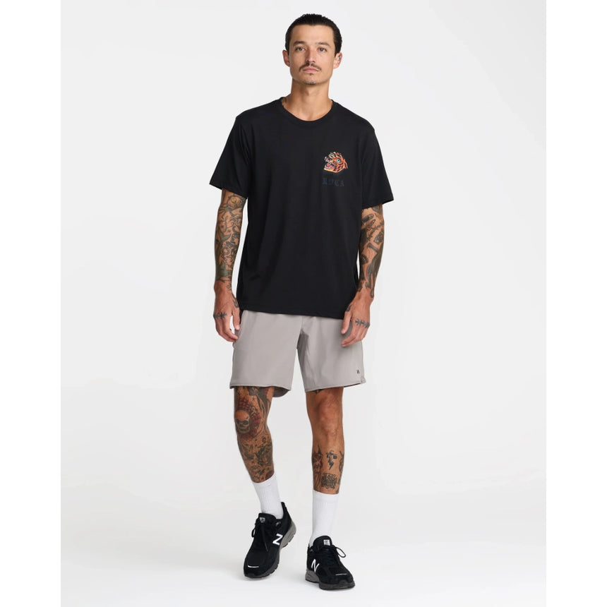 RVCA RVCA Men's Kaleb Tiger Short Sleeve Shirt - Black Black S Mens T-Shirts