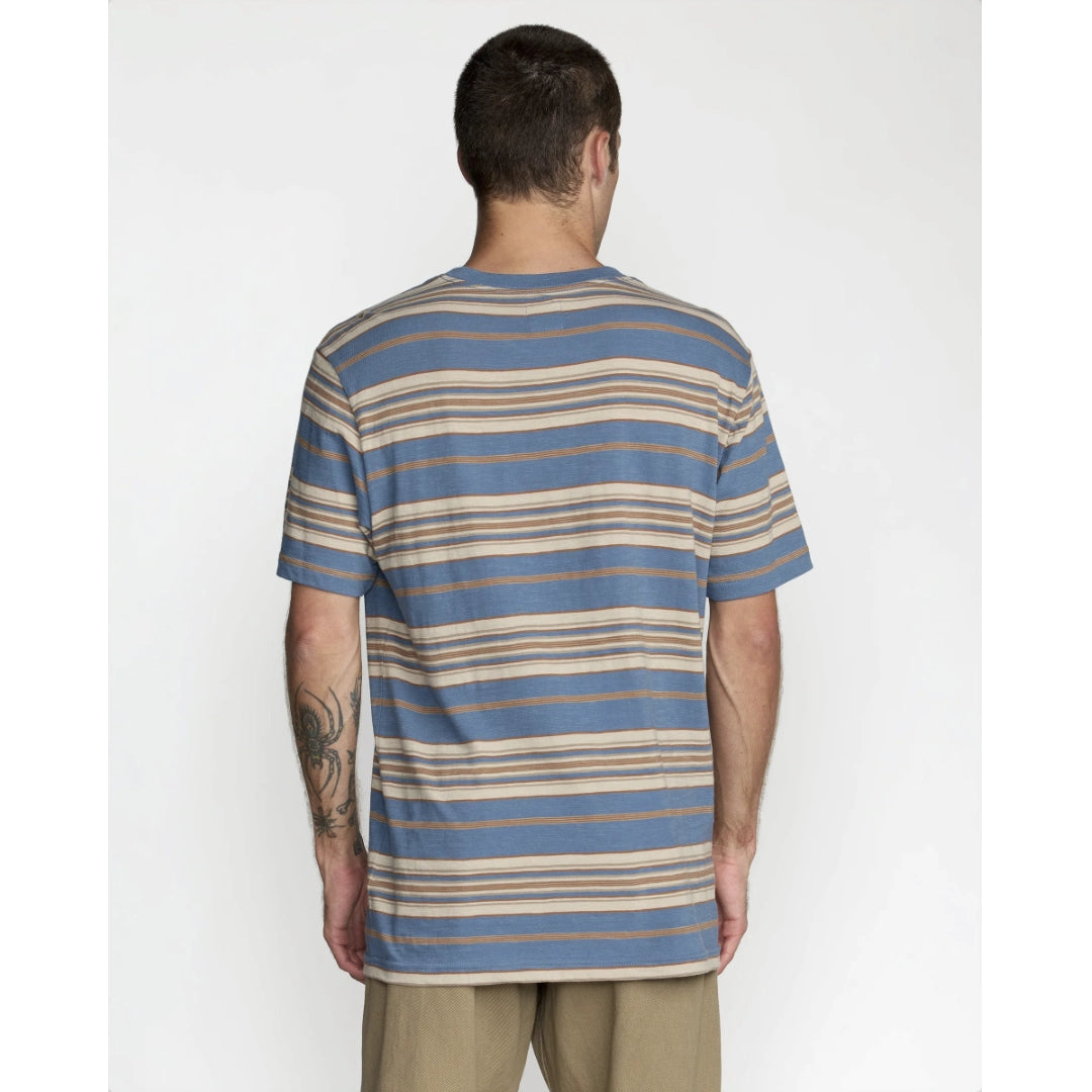 RVCA RVCA Men's Magnolia Crew Short Sleeve Shirt - Vintage Navy Vintage Navy S Mens Button Up Short Sleeve Shirts