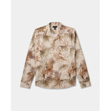 RVCA RVCA Men's Mel G Palm Long Sleeve Shirt - Khaki Khaki M Mens Button Up Long Sleeve Shirts