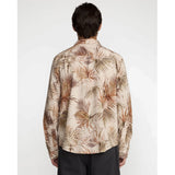RVCA RVCA Men's Mel G Palm Long Sleeve Shirt - Khaki Khaki M Mens Button Up Long Sleeve Shirts