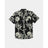 RVCA RVCA Men's Overspray Short Sleeve Shirt - Black Black S Mens Button Up Short Sleeve Shirts