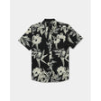 RVCA RVCA Men's Overspray Short Sleeve Shirt - Black Black S Mens Button Up Short Sleeve Shirts