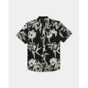 RVCA RVCA Men's Overspray Short Sleeve Shirt - Black Black S Mens Button Up Short Sleeve Shirts