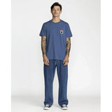 RVCA RVCA Men's Pantero Short Sleeve Shirt - Indigo Indigo M Mens T-Shirts