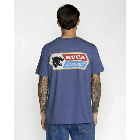 RVCA RVCA Men's Pantero Short Sleeve Shirt - Indigo Indigo M Mens T-Shirts