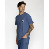 RVCA RVCA Men's Pantero Short Sleeve Shirt - Indigo Indigo M Mens T-Shirts