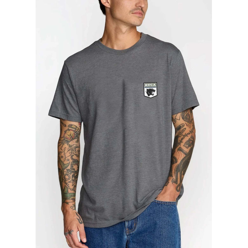 RVCA RVCA Men's Pantero Short Sleeve Shirt - Smoke Smoke M Mens T-Shirts