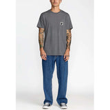 RVCA RVCA Men's Pantero Short Sleeve Shirt - Smoke Smoke M Mens T-Shirts