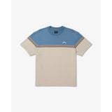RVCA RVCA Men's Pismo Stripe Short Sleeve Shirt - Light Khaki Light Khaki M Mens Button Up Short Sleeve Shirts