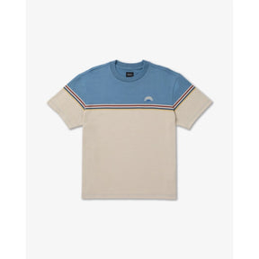RVCA RVCA Men's Pismo Stripe Short Sleeve Shirt - Light Khaki Light Khaki M Mens Button Up Short Sleeve Shirts