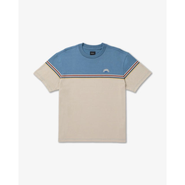 RVCA RVCA Men's Pismo Stripe Short Sleeve Shirt - Light Khaki Light Khaki M Mens Button Up Short Sleeve Shirts