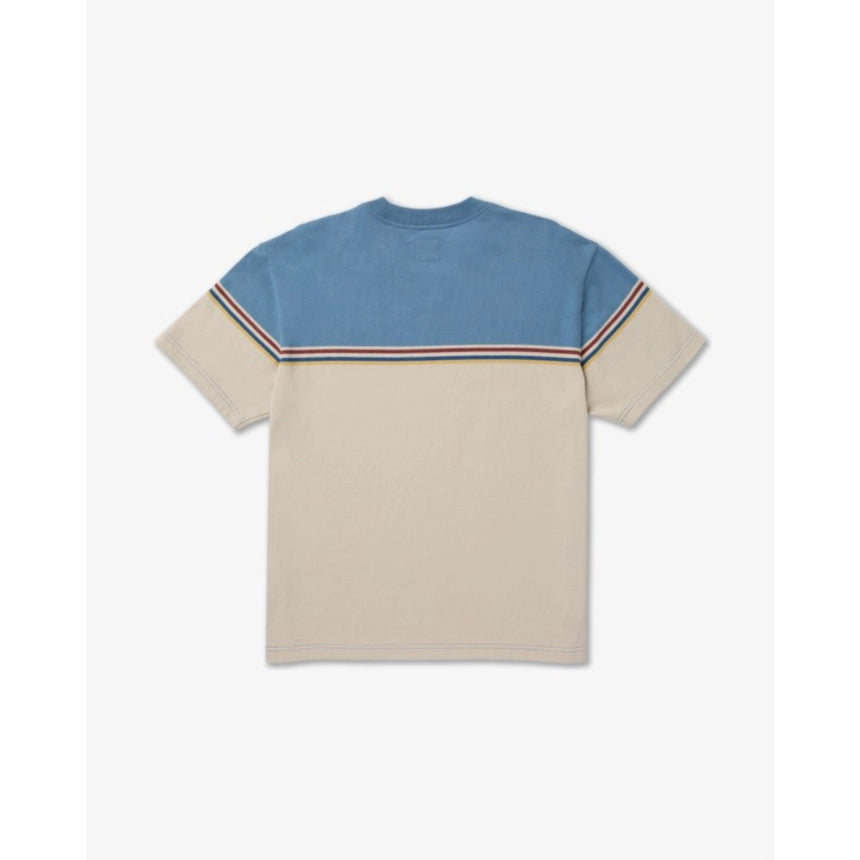 RVCA RVCA Men's Pismo Stripe Short Sleeve Shirt - Light Khaki Light Khaki M Mens Button Up Short Sleeve Shirts