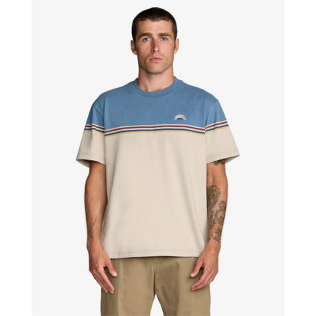 RVCA RVCA Men's Pismo Stripe Short Sleeve Shirt - Light Khaki Light Khaki M Mens Button Up Short Sleeve Shirts