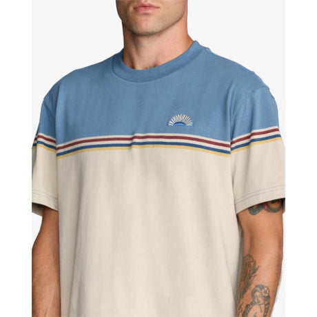 RVCA RVCA Men's Pismo Stripe Short Sleeve Shirt - Light Khaki Light Khaki M Mens Button Up Short Sleeve Shirts