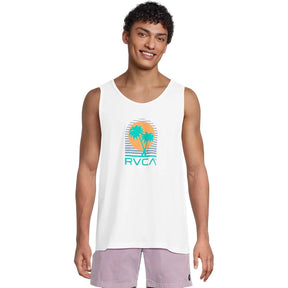 RVCA RVCA Men's Puerto Nuevo Tank Top - White White M Mens Sleeveless Shirts