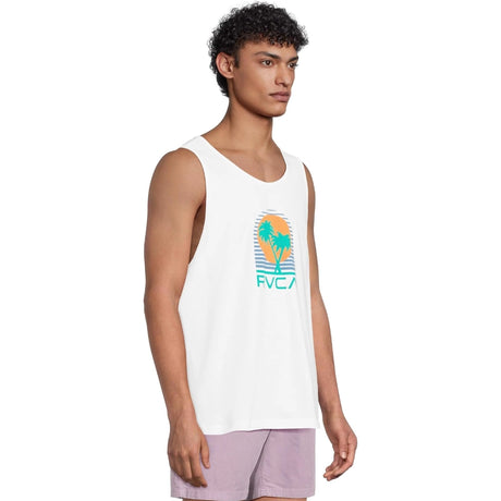 RVCA RVCA Men's Puerto Nuevo Tank Top - White White M Mens Sleeveless Shirts
