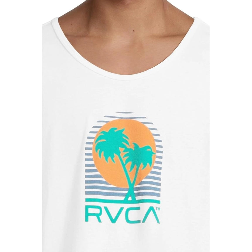 RVCA RVCA Men's Puerto Nuevo Tank Top - White White M Mens Sleeveless Shirts