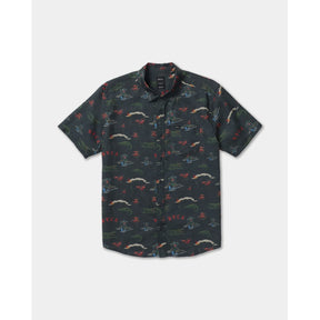 RVCA RVCA Men's Reception Short Sleeve Shirt - Multi Multi S Mens Button Up Short Sleeve Shirts