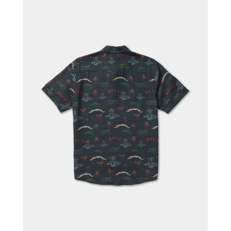 RVCA RVCA Men's Reception Short Sleeve Shirt - Multi Multi S Mens Button Up Short Sleeve Shirts