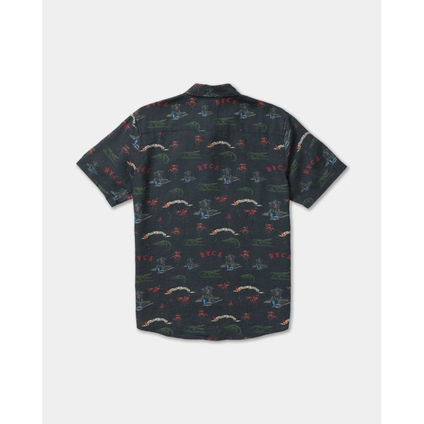 RVCA RVCA Men's Reception Short Sleeve Shirt - Multi Multi S Mens Button Up Short Sleeve Shirts