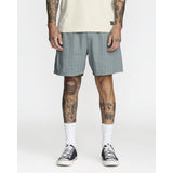 RVCA RVCA Men's Sands Elastic 17" Short - Lead Lead S Mens Elastic Swim Trunks