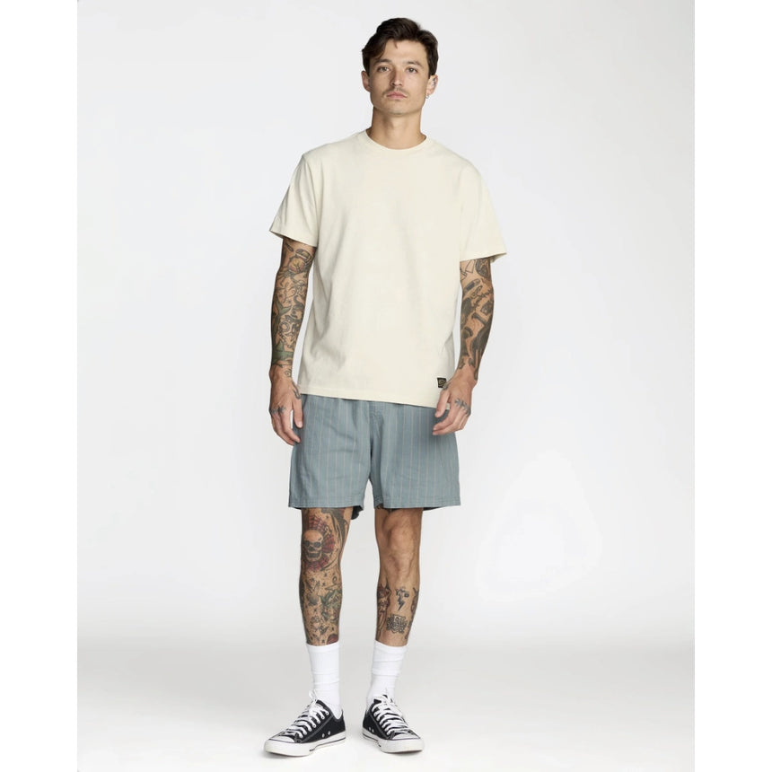 RVCA RVCA Men's Sands Elastic 17" Short - Lead Lead S Mens Elastic Swim Trunks