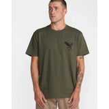 RVCA RVCA Men's Soaring Short Sleeve Shirt - Fatigue Fatigue S Mens T-Shirts