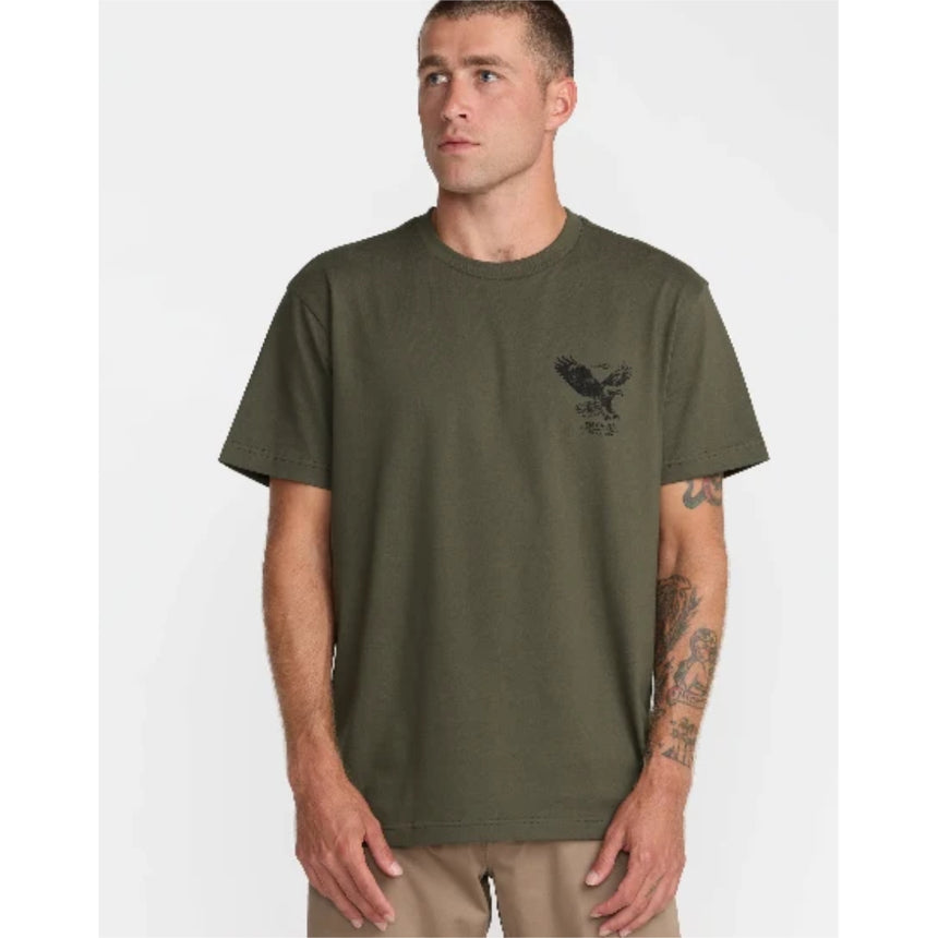 RVCA RVCA Men's Soaring Short Sleeve Shirt - Fatigue Fatigue S Mens T-Shirts