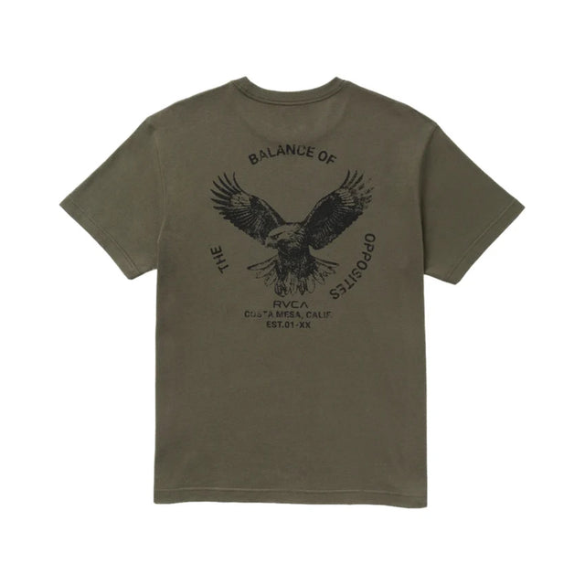 RVCA RVCA Men's Soaring Short Sleeve Shirt - Fatigue Fatigue S Mens T-Shirts