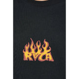 RVCA RVCA Men's Spanky Fuego Short Sleeve Shirt - Black Black S Mens T-Shirts