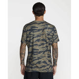 RVCA RVCA Men's Sport Vent Short Sleeve Shirt - Tiger Camo Tiger Camo S Mens Button Up Short Sleeve Shirts
