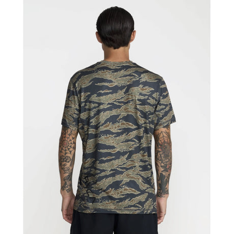 RVCA RVCA Men's Sport Vent Short Sleeve Shirt - Tiger Camo Tiger Camo S Mens Button Up Short Sleeve Shirts