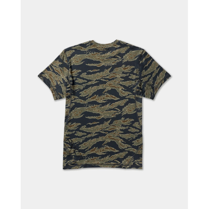 RVCA RVCA Men's Sport Vent Short Sleeve Shirt - Tiger Camo Tiger Camo S Mens Button Up Short Sleeve Shirts