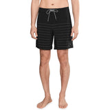 RVCA RVCA Men's Steady Stripe Swim Trunk - Black Black 28 Mens Board Shorts