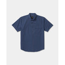 RVCA RVCA Men's TJP Dayshift Stripe Short Sleeve Shirt - Moody Blue Moody Blue M Mens Button Up Short Sleeve Shirts