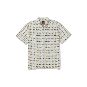 RVCA RVCA Men's Tackle Shop Short Sleeve Shirt - Wheat Wheat L Mens Button Up Short Sleeve Shirts