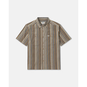 RVCA RVCA Men's Talum Short Sleeve Shirt - Blue Blue S Mens Button Up Short Sleeve Shirts