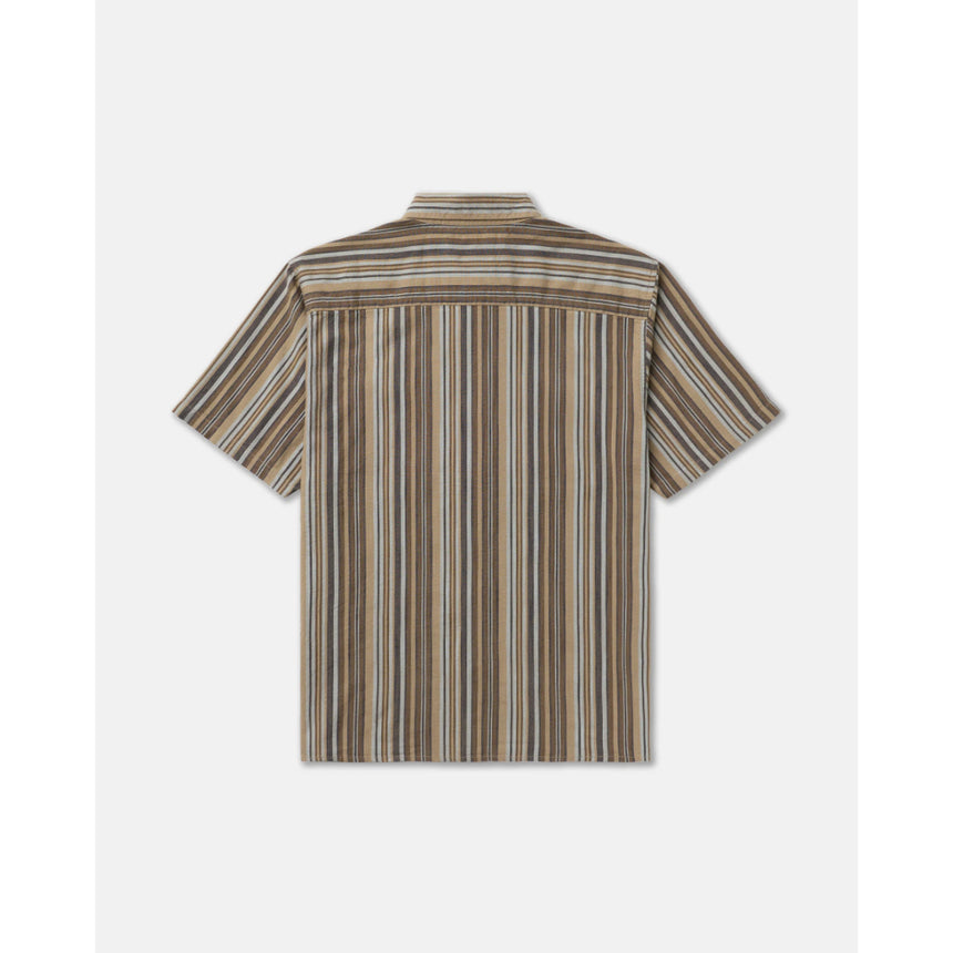 RVCA RVCA Men's Talum Short Sleeve Shirt - Blue Blue S Mens Button Up Short Sleeve Shirts