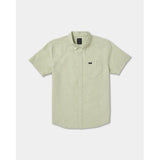 RVCA RVCA Men's That'll Do Dobby Short Sleeve Shirt - Laurel Green Laurel Green S Mens Button Up Short Sleeve Shirts