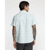 RVCA RVCA Men's That'll Do Print Short Sleeve - Blue Haze Blue Haze S Mens Button Up Short Sleeve Shirts