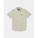 RVCA RVCA Men's That'll Do Seersucker Short Sleeve Shirt - Ranger Green Ranger Green S Mens Button Up Short Sleeve Shirts