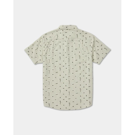 RVCA RVCA Men's That'll Do Seersucker Short Sleeve Shirt - Ranger Green Ranger Green S Mens Button Up Short Sleeve Shirts