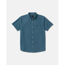 RVCA RVCA Men's Thatll Do Dobby Short Sleeve Shirt - Atlantic Atlantic S Mens Button Up Short Sleeve Shirts