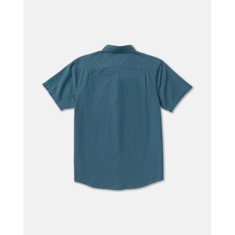 RVCA RVCA Men's Thatll Do Dobby Short Sleeve Shirt - Atlantic Atlantic S Mens Button Up Short Sleeve Shirts