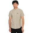 RVCA RVCA Men's Thatll Do Dobby Short Sleeve Shirt - Sand Sand S Mens Button Up Short Sleeve Shirts